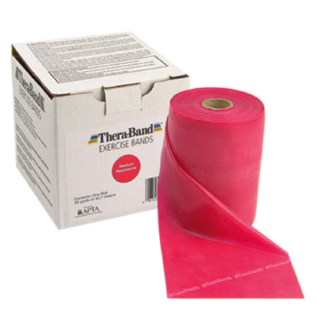 TheraBand Twin-Pak - Exercise Resistance Band Red 5 Inch X 4 Foot Medium Resistance - 10-1222