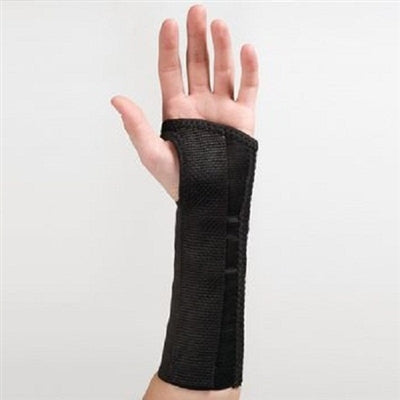 Patterson Medical Supply Rolyan AlignRite Wrist Support Without Wrist Staps Cotton / Rubber Right Hand Black Medium - 81604131