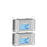 R & B Wire Products Side-Loading Glove Box Holder Horizontal Mount 2-Box White 4-1/4 X 10-1/2 X 13-1/2 Inch Coated Wire - 552