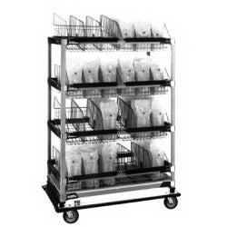 Intermetro Industries MetroMax i IV Storage Cart Polymer 24 X 42 X 60 Inch 4 Shelves - XIV4