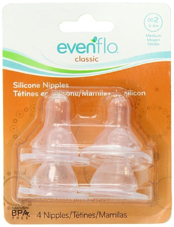 Evenflo Evenflo Classic Nipple Medium Flow Tip Infant - 2115214C