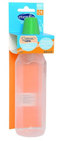 Evenflo Classic - Baby Bottle 8 oz. Polypropylene - 1218111C