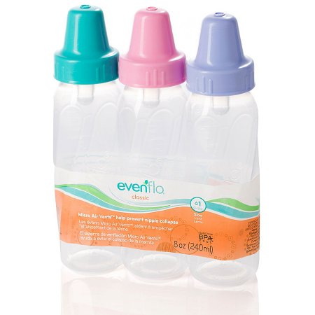Evenflo Evenflo Classic Baby Bottle 8 oz. Polypropylene - 1218111C