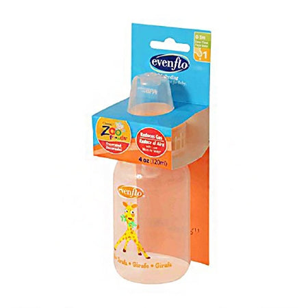 Evenflo Evenflo Zoo Friends Baby Bottle 4 oz. Polypropylene - 1334111