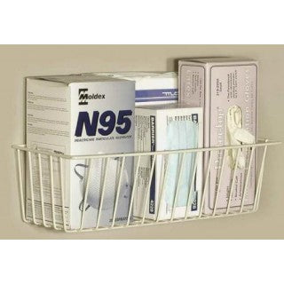 Peace Medical PAC RAC Storage Basket Almond Steel 5 X 7 X 17-1/2 Inch - 1059