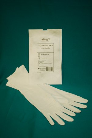 Bioseal - Infection Control Glove One Size Fits Most Cotton White Hemmed Cuff Sterile Pair - KP5018W/24