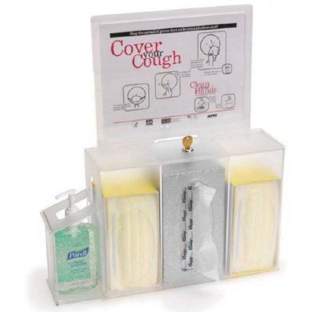 MarketLab - PPE Dispenser Wall Mount Clear 4.6 X 18-1/2 X 19-3/4 Inch Acrylic - 1810