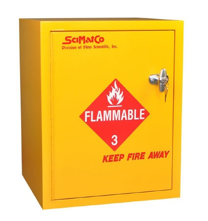Fisher Scientific Flammable Safety Cabinet Bench Mounted Plywood 2-Keyed, With Metal Lock - 19139849