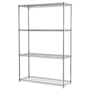 Akro-Mils Wire Shelving Starter Unit 4 Shelves - AWS741236SU