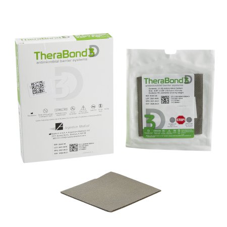 TheraBond 3D - Silver Wound Contact Layer Dressing 4-1/2 X 4-1/4 Inch Square Sterile - 3DAC-44