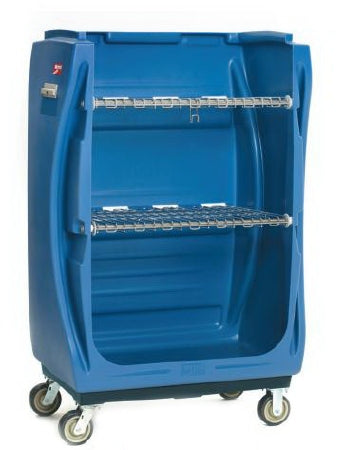 Intermetro Industries Convertible Linen Truck 4 Swivel Casters 152 lbs. Stainless Steel Shelves - TXPA-CLT48S