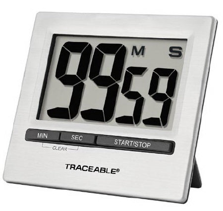 Traceable - Electronic Alarm Timer Extra Large Digit Count Down 100 Hours Digital Display - 94461-01