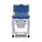 MJM International - Shower Chair Drop Arm PVC Frame - 118-3TW-DDA-SF-SQ-PAIL