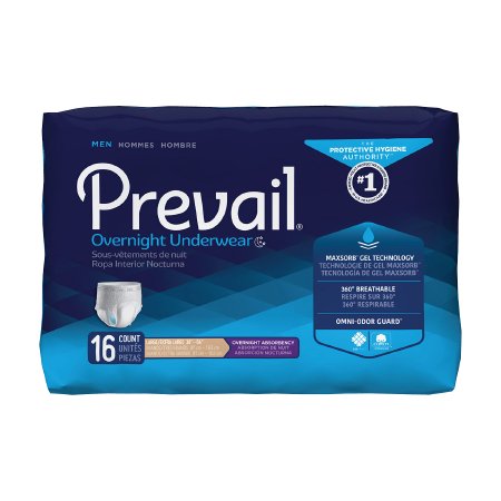 First Quality Prevail Overnight Adult Absorbent Underwear Pull On Large Disposable Heavy Absorbency - PWX-513