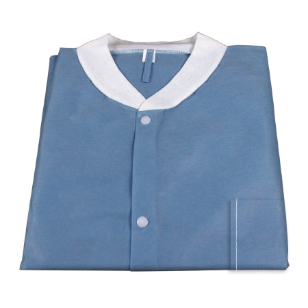 Dynarex - Lab Jacket Dark Blue Small Hip Length Limited Reuse - 2012
