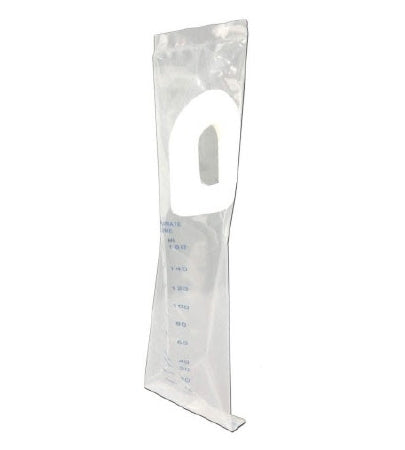 PDC Healthcare Clean X Pediatric Urine Collection Bag Plastic Film Adhesive Closure 200 mL (7 oz.) NonSterile - 05001-00-MC