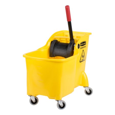 Rubbermaid Tandem - Bucket and Wringer 31 Quart, 24 oz. Mop Yellow - FG738000YEL