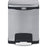 Saalfeld Redistribution Slim Jim Trash Can 32 Quart Rectangular Black / Silver Stainless Steel Step On - 1901985