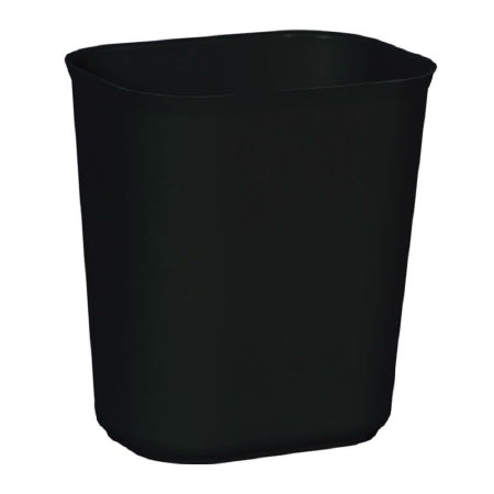 Saalfeld Redistribution Rubbermaid Commercial Products Fire-Resistant Trash Can 14 Quart Rectangular Black Thermoset Polyester Open Top - FG254100BLA