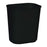Rubbermaid - Fire-Resistant Trash Can 14 Quart Rectangular Black Thermoset Polyester Open Top - FG254100BLA