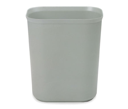 Saalfeld Redistribution Rubbermaid Commercial Products Fire-Resistant Trash Can 14 Quart Rectangular Gray Thermoset Polyester Open Top - FG254100GRAY