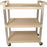 Saalfeld Redistribution 9T65-71 Series Utility Cart 16.2 X 31.5 X 36 Inch 3 Shelves Beige - FG9T6571BEIG