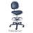 Brewer Company Stool Laboratory Millennium Series Black 2" Casters Adjustable Backrest 5 Leg Ea - 21521B/US393