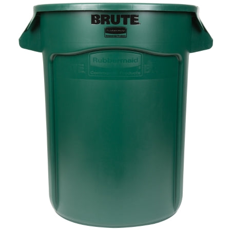 Saalfeld Redistribution Brute Trash Can BRUTE 32 gal. Round Dark Green Plastic Open Top - FG263200DGRN