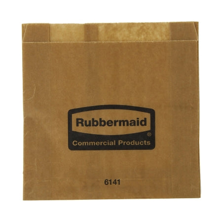 Rubbermaid - Feminine Hygiene Receptacle Liner Brown Waxed Paper 8-1/2 X 8-3/4 Inch - FG6141000000