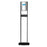 GOJO Purell ELITE LTX Hand Hygiene Dispenser Black / Silver Aluminum / Polypropylene Motion Activated 1200 mL Free Standing - 2456-DS