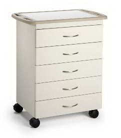 Midmark Mobile Treatment Cabinet 18 X 29 X 33 Inch 5 Drawers Fawn - 51C.490.SEH