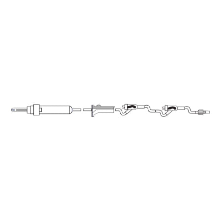 MedSource - Primary IV Administration Set 10 Drops / mL Drip Rate 83 Inch Tubing 2 Ports - MS-83210
