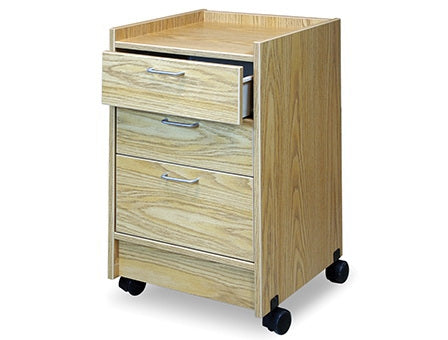 Hausmann Industries Mobile Cabinet 18-1/2 X 18-1/2 X 30 Inch Natural Oak, Wild Cherry, Folkstone Gray, or Fusion Maple (GreenLine) - 9038-20-5904