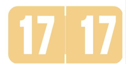 Wilmer Write Guard Pre-Printed Label Chart Tab 2017 Tan 3/4 X 1-1/2 Inch - W-49017