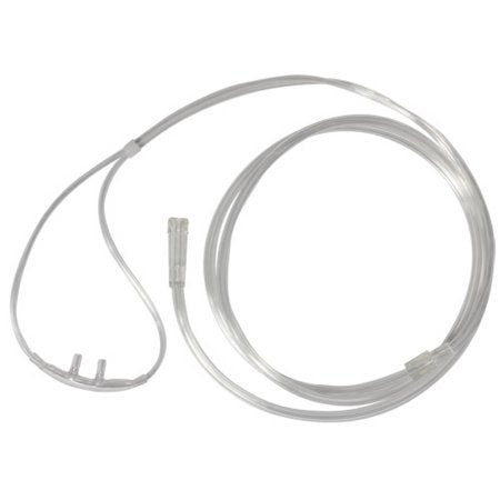 Sunset Healthcare - ETCO2 Nasal Sampling Cannula with O2 Delivery Low Flow Delivery Adult Curved Prong / NonFlared Tip - RES1104