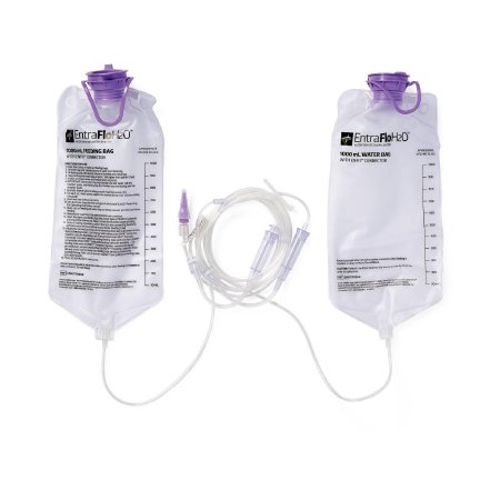 EntraFloH2O - Enteral Feeding Pump Bag Set 1000 mL ENFit Connector - Medline - ENFIT70554