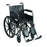 Drive Medical Silver Sport Wheelchair Full Length Arm Removable Arm Style Mag Wheel Black 16 Inch Seat Width 300 lbs. Weight Capacity - SSP216DFA-ELR