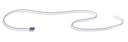 STRATAFIX Symmetric PDS Plus - Antibacterial Suture with Needle Absorbable Uncoated Violet Suture Monofilament Polydioxanone with Irgacare MP Antibacterial Suture Size 0 45 cm Suture 1-Needle 36 mm Length 1/2 Circle Taper Point Needle - SXPP1A401