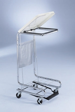 Blickman Blickman Hamper Stand Rolling Square Opening 36 - 42 gal. Foot Pedal Poly-Coated Steel Lid - 962010000