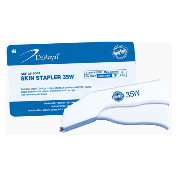 Deroyal Industries Inc Stapler Skin Deluxe Plastic Wide Trigger Pull Fixed Head 30/Ca - 25-3003