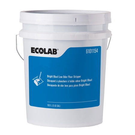 Ecolab Bright Blast Floor Stripper Liquid 5 gal. Pail Solvent Scent - 6101154