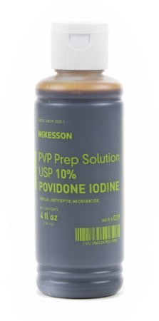 McKesson McKesson Prep Solution 4 oz. Flip-Top Bottle 10% Povidone-Iodine - 39