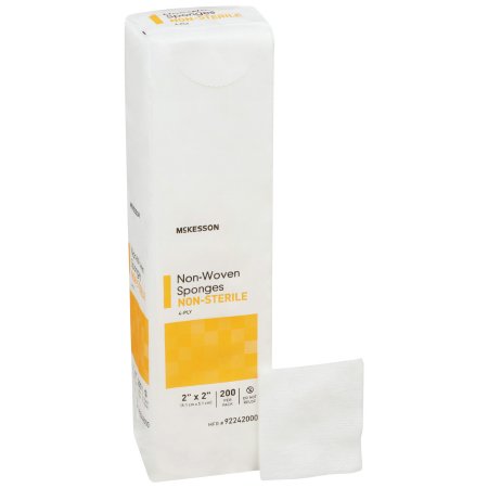 McKesson - USP Type VII Gauze Sponge Cotton 12-Ply 2 X 2 Inch Square NonSterile - 42222000