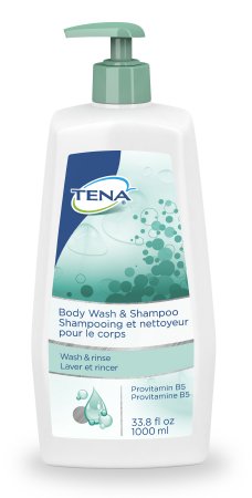 Essity HMS North America Inc Tena Shampoo and Body Wash TENA 33.8 oz. Pump Bottle Scented - 64408