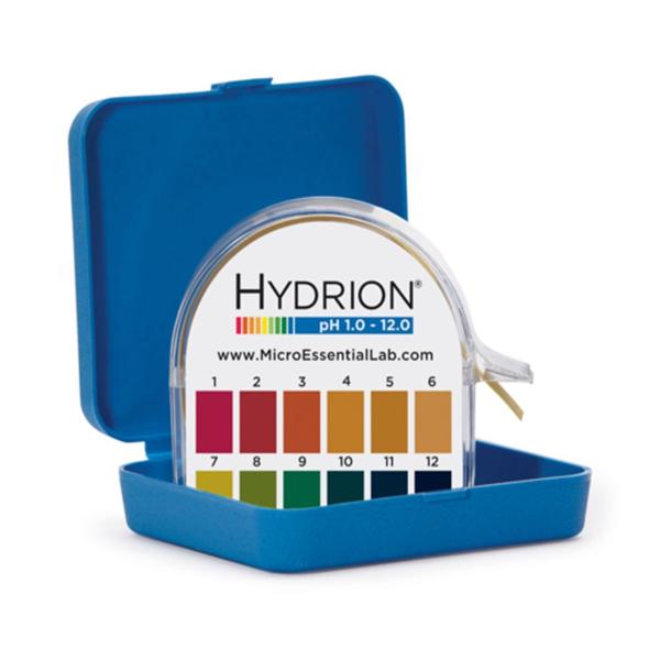 Micro Essential Labs Inc Hydrion Ph Test Paper 1-12 Range Single Roll 10/Bx - HJ600