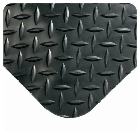 Fisher Scientific Diamond-Plate SpongeCote Anti-Fatigue Mat 3 X 5 Foot Black PVC / Nitrile Infused Sponge - 17986126