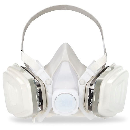 Uline 3M Particulate Respirator Mask P95 Half Face Adjustable Head Strap Small Gray / White - H-3389