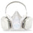 Uline 3M Particulate Respirator Mask P95 Half Face Adjustable Head Strap Small Gray / White - H-3389