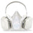 3M - Reusable Respirator Industrial N95 Half Face Adjustable Head Strap Large Gray / White - H-3391