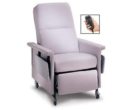 59 Series - Power Relax Recliner Bonnie Blue Vinyl 3 Inch Casters - 59PT21-TFS7